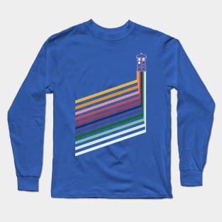 13th Doctor Retro Diagonal Stripes Long Sleeve T-Shirt